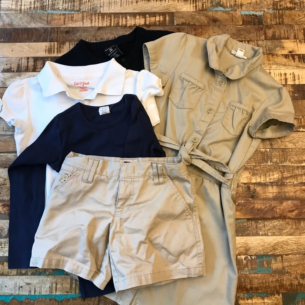 LOT Girls Size 6 Uniform, 5 pieces